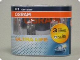 Комплект ламп Osram H1 12V 55W ULTRA LIFE (2шт)